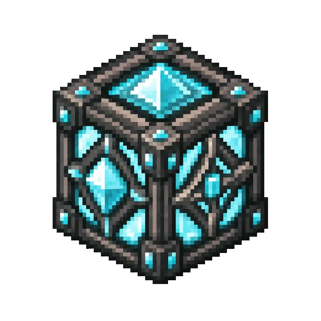 Original pixel art Beacon block icon