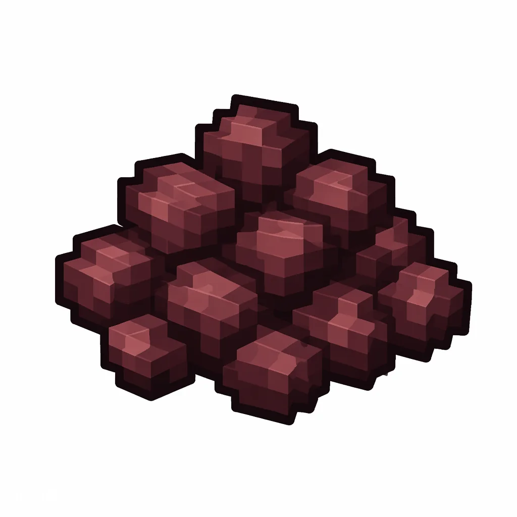 Pixel art illustration of a small pile of beetroot seeds