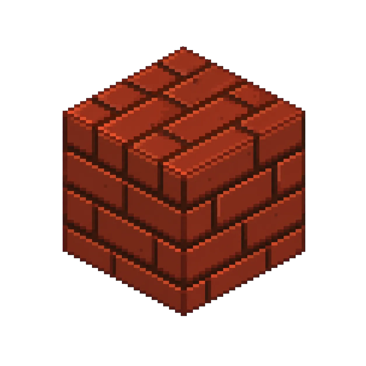 Original pixel art Bricks block icon