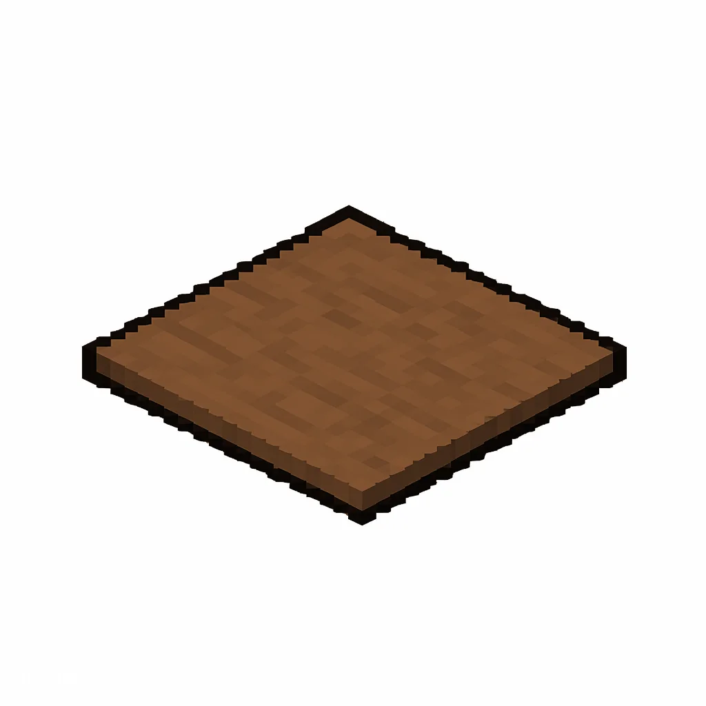 Pixel art illustration of a brown carpet, a thin flat woven floor covering