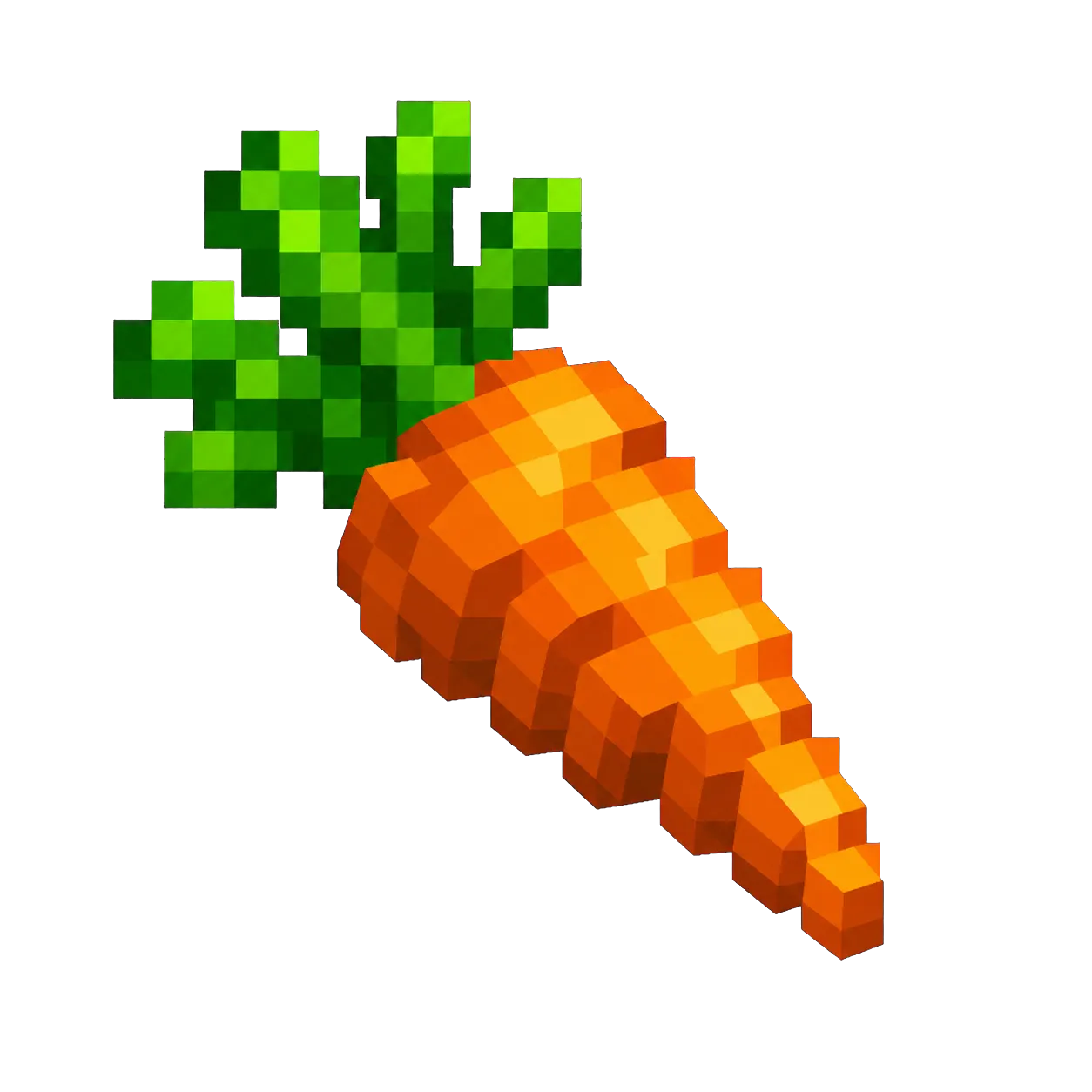Original pixel art Carrot icon