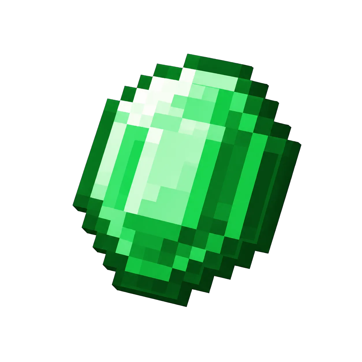 Original pixel art Emerald icon