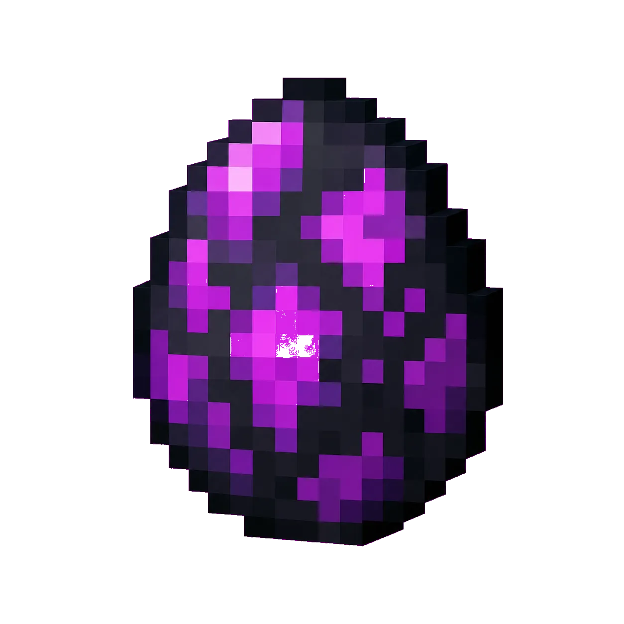 Original pixel art Enderman Spawn Egg icon