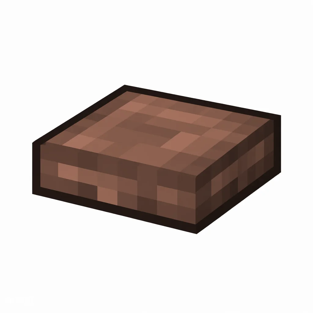Pixel art illustration of a granite slab, a half-height flat block
