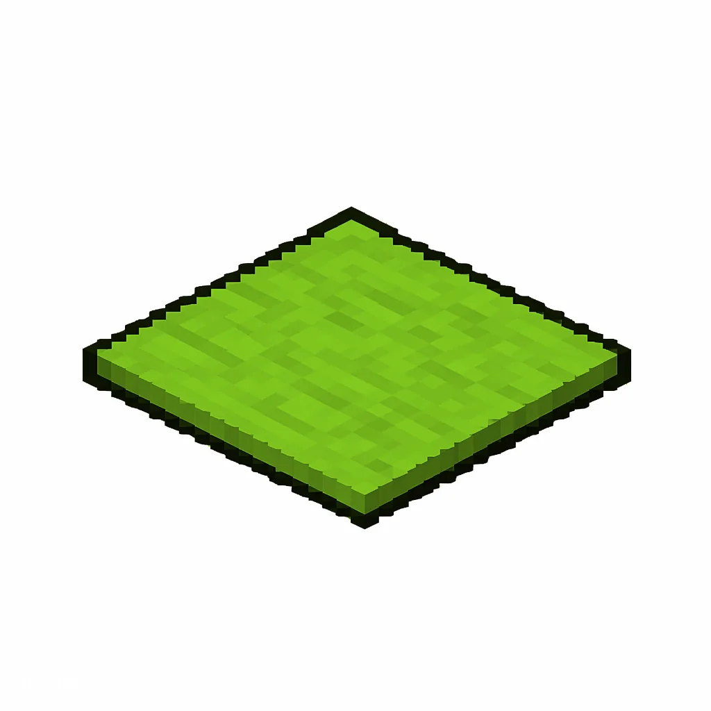 Pixel art illustration of a lime carpet, a thin flat woven floor covering