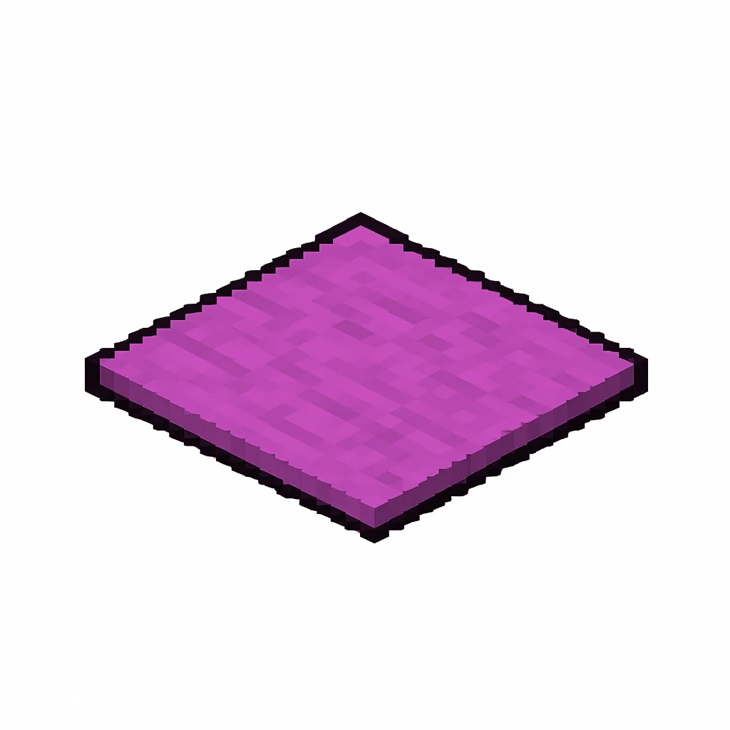 Pixel art illustration of a magenta carpet, a thin flat woven floor covering