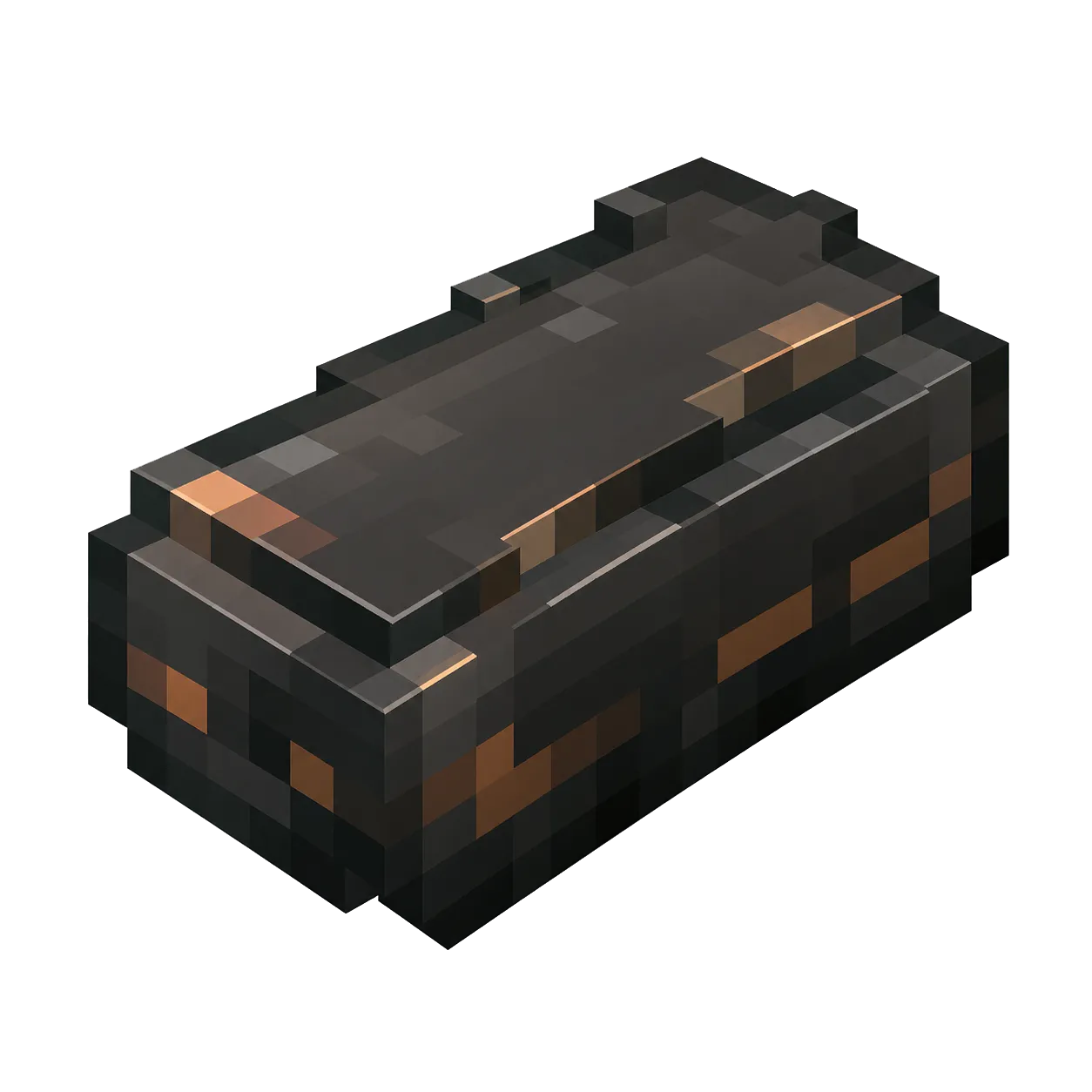 Original pixel art Netherite Ingot icon
