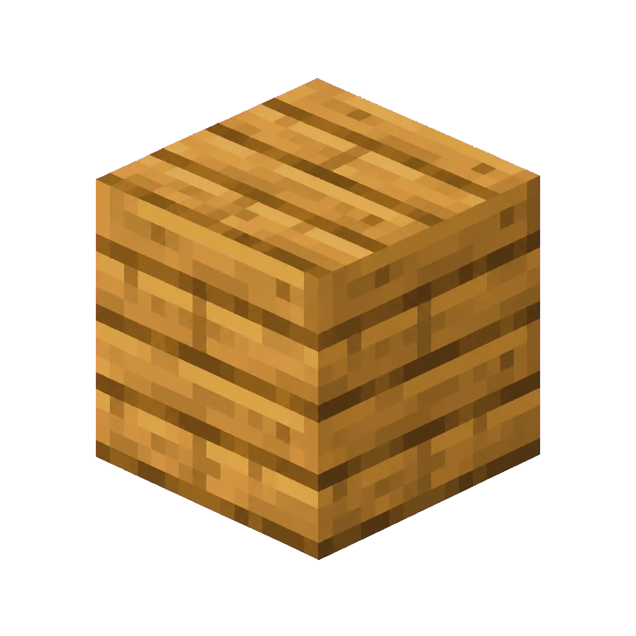Original pixel art Oak Planks block icon