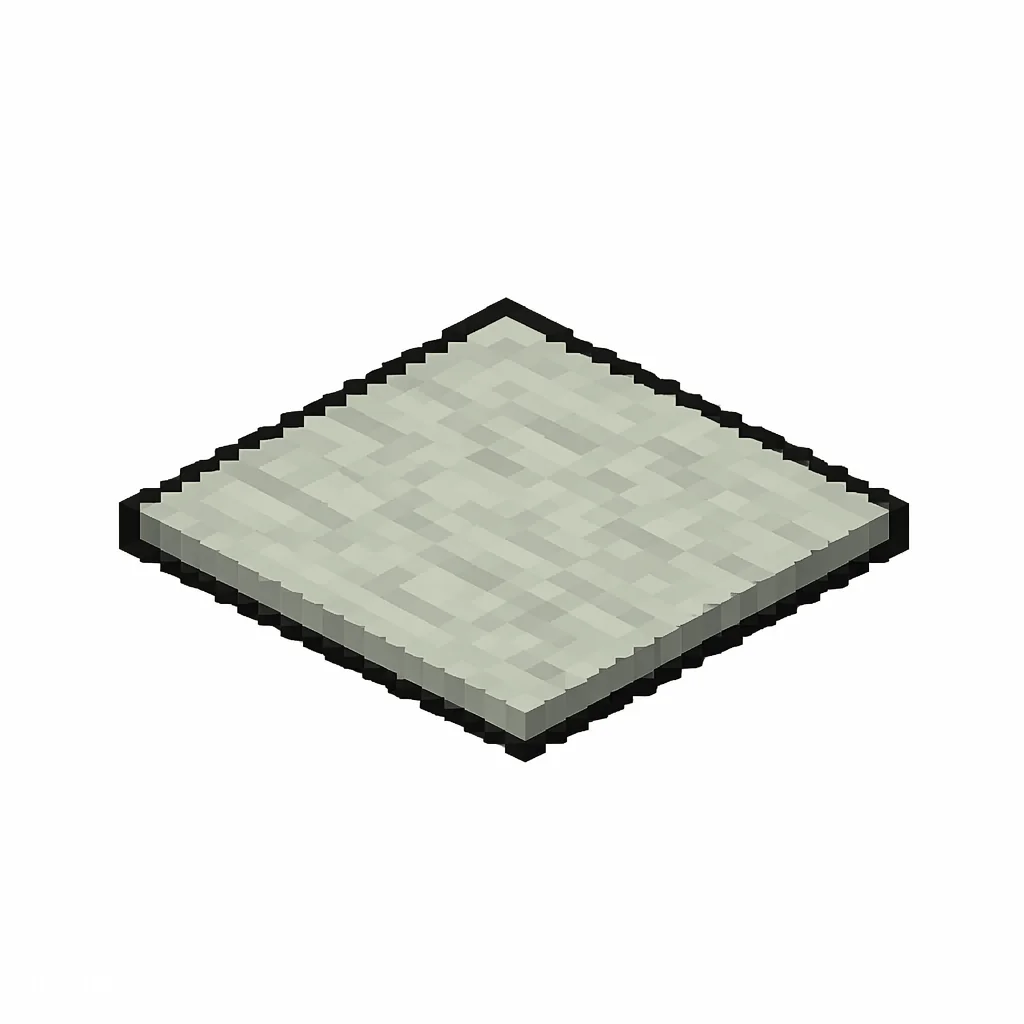 Pixel art illustration of a pale gray-green moss carpet with a soft leafy texture
