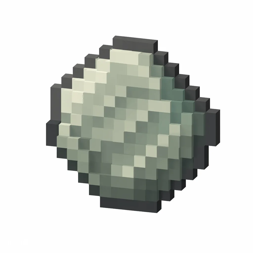 Pixel art illustration of a pale gray-green phantom membrane patch