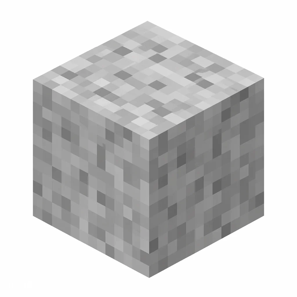 Pixel art illustration of a polished diorite block with a smooth light gray checker pattern
