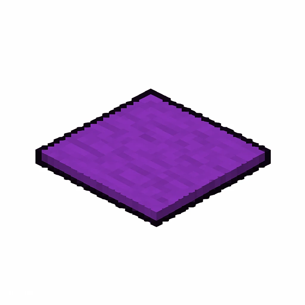 Pixel art illustration of a purple carpet, a thin flat woven floor covering