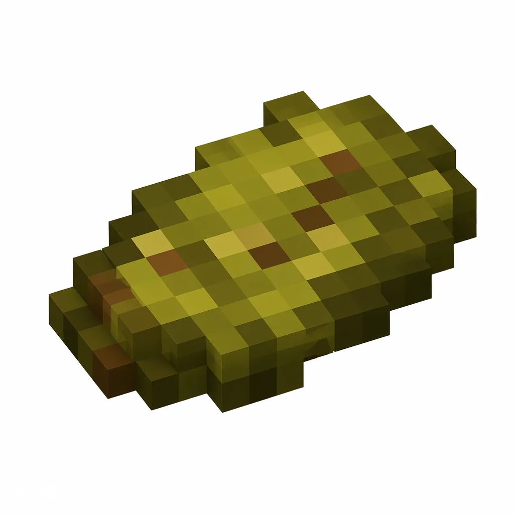 Pixel art illustration of a sickly green-brown chunk of rotten flesh
