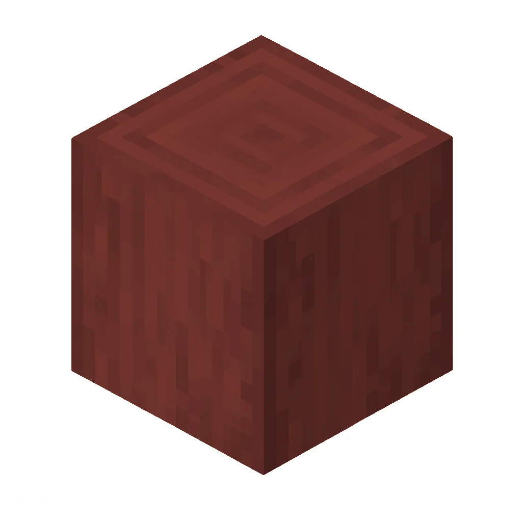 Pixel art illustration of a stripped mangrove wood, smooth bark-free wood