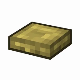 Pixel art illustration of a bamboo mosaic slab, a half-height flat block