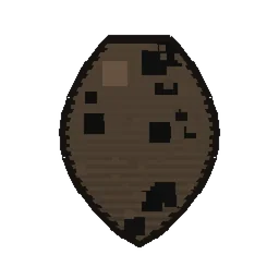Pixel art illustration of a Bat Spawn Egg with a two-tone speckled shell