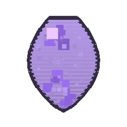 Pixel art illustration of a Breeze Spawn Egg with a two-tone speckled shell