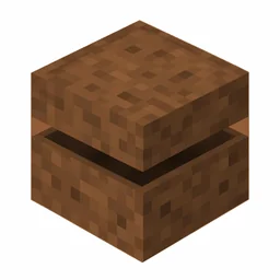 Pixel art illustration of a brown shulker box with a raised clam-shell lid
