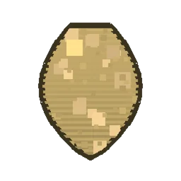 Pixel art illustration of a Cod Spawn Egg with a two-tone speckled shell