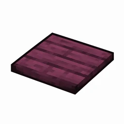 Pixel art illustration of a thin flat crimson wood pressure plate