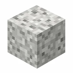 Pixel art illustration of a diorite block with a light gray and white speckled texture