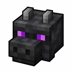 Pixel art illustration of a dragon head, a blocky decorative head block