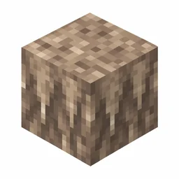 Pixel art illustration of a dripstone block with brownish-tan vertical drip ridges