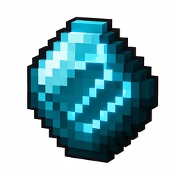 Pixel art illustration of an echo shard, a dark teal crystal with glowing cyan veins