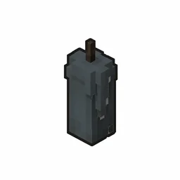 Pixel art illustration of an unlit gray candle with soft wax drips and a dark wick