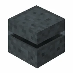 Pixel art illustration of a gray shulker box with a raised clam-shell lid