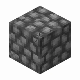 Pixel art illustration of a deepslate with subtle silverfish bore marks