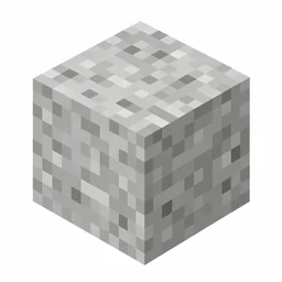 Pixel art illustration of a light gray iron block with a smooth metallic sheen