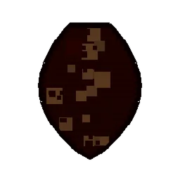 Pixel art illustration of a Mule Spawn Egg with a two-tone speckled shell