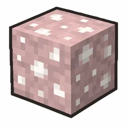 Pixel art illustration of a mushroom stem in chunky voxel game style