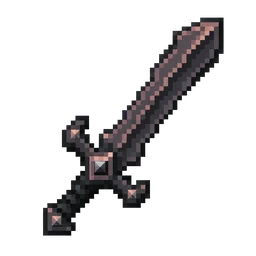 Original pixel art Netherite Sword icon