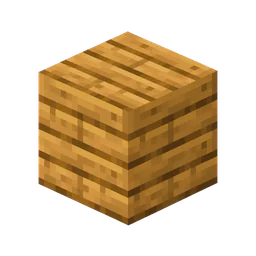 Original pixel art Oak Planks block icon