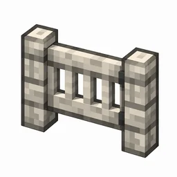 Pixel art illustration of a pale oak fence gate with a slatted swinging panel