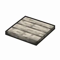 Pixel art illustration of a thin flat pale oak wood pressure plate