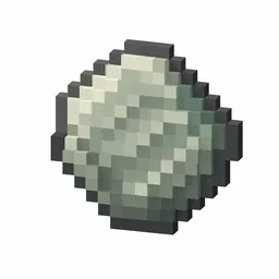 Pixel art illustration of a pale gray-green phantom membrane patch