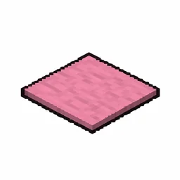 Pixel art illustration of a pink carpet, a thin flat woven floor covering