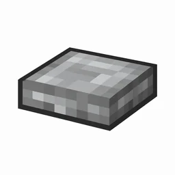 Pixel art illustration of a polished diorite slab, a half-height flat block