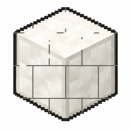 Pixel art illustration of quartz bricks, a brick cube block