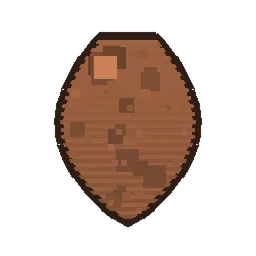 Pixel art illustration of a Rabbit Spawn Egg with a two-tone speckled shell
