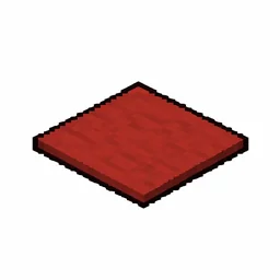 Pixel art illustration of a red carpet, a thin flat woven floor covering