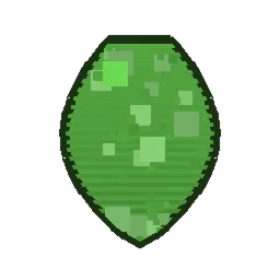 Pixel art illustration of a Slime Spawn Egg with a two-tone speckled shell