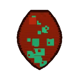 Pixel art illustration of a Sniffer Spawn Egg with a two-tone speckled shell