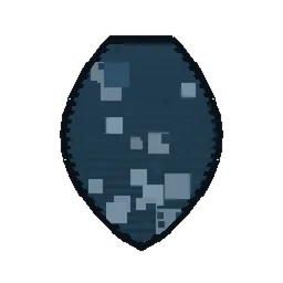 Pixel art illustration of a Squid Spawn Egg with a two-tone speckled shell