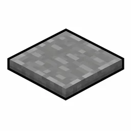 Pixel art illustration of a stone pressure plate in chunky voxel game style
