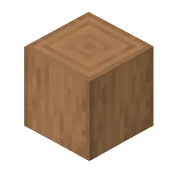 Pixel art illustration of a stripped jungle wood, smooth bark-free wood