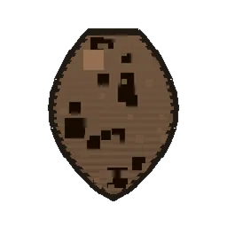 Pixel art illustration of a Tadpole Spawn Egg with a two-tone speckled shell